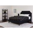 Flash Furniture Brighton Tufted Twin Platform Bed in Black