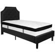 Flash Furniture Brighton Tufted Twin Platform Bed in Black