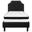 Flash Furniture Brighton Tufted Twin Platform Bed in Black