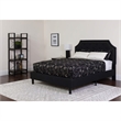 Flash Furniture Brighton Tufted Full Platform Bed in Black