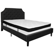 Flash Furniture Brighton Tufted Queen Platform Bed in Black