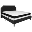 Flash Furniture Brighton Tufted King Platform Bed in Black