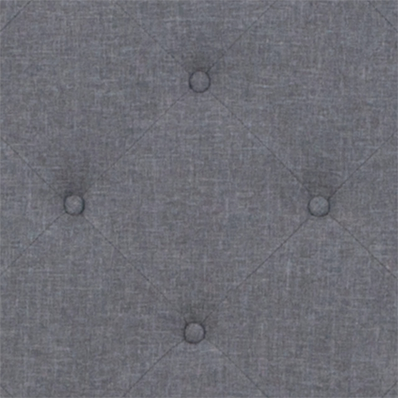 Flash Furniture Brighton Tufted Twin Platform Bed in Light Gray