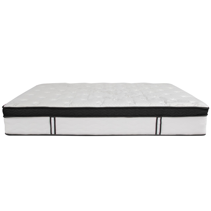 Flash Furniture Roxbury Tufted Queen Platform Bed in Dark Gray