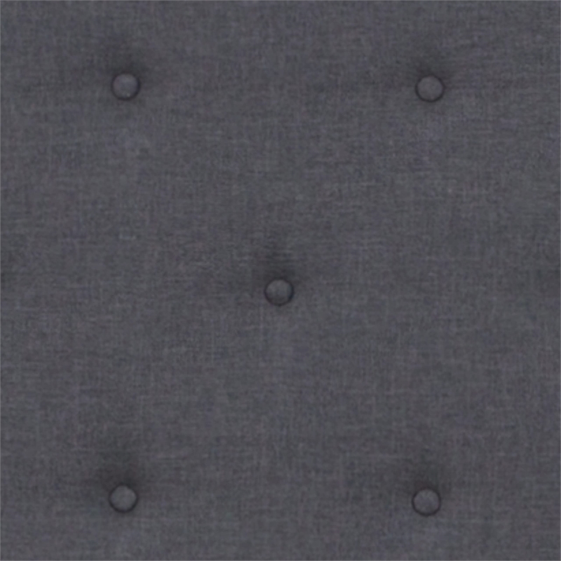 Flash Furniture Roxbury Tufted Queen Platform Bed in Dark Gray