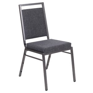 flash furniture hercules fabric upholstered stacking banquet event chair with silver vein frame