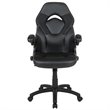 Flash Furniture X10 Ergonomic Faux Leather Racing Gaming Chair in Black