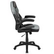 Flash Furniture X10 Ergonomic Faux Leather Racing Gaming Chair in Gray