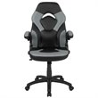 Flash Furniture X10 Ergonomic Faux Leather Racing Gaming Chair in Gray