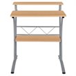 Flash Furniture Clifton Computer Desk in Maple and Silver