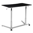 Flash Furniture Sit Down and Stand Up Desk in Black and Silver