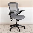Flash Furniture Mid Back Mesh Office Swivel Chair in Dark Gray