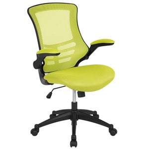 Flash Furniture Mid Back Mesh Office Swivel Chair in Green