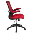 Flash Furniture Mid Back Mesh Office Swivel Chair in Red
