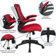 Flash Furniture Mid Back Mesh Office Swivel Chair in Red