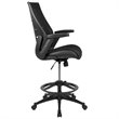 Flash Furniture Mesh Drafting Stool in Black