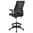 Flash Furniture Mesh Drafting Stool in Black