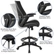 Flash Furniture Mesh Drafting Stool in Black