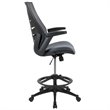 Flash Furniture Mesh Drafting Stool in Dark Gray