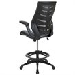 Flash Furniture Mesh Drafting Stool in Dark Gray