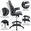 Flash Furniture Mesh Drafting Stool in Dark Gray