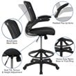 Flash Furniture Mesh Drafting Stool in Black