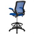 Flash Furniture Mesh Drafting Stool in Blue