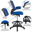 Flash Furniture Mesh Drafting Stool in Blue