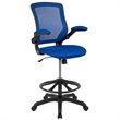 Flash Furniture Mesh Drafting Stool in Blue
