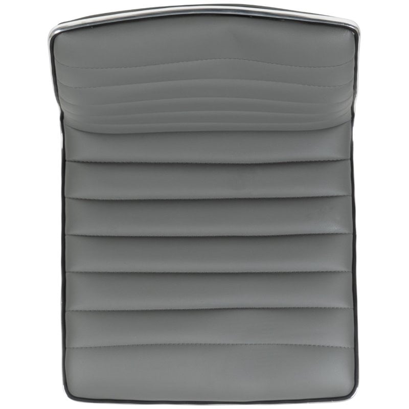 Flash Furniture Low Back Faux Leather Office Swivel Chair in Light Gray