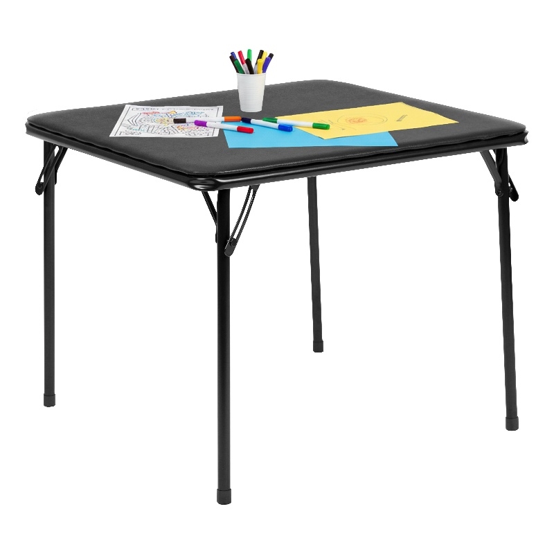 Flash Furniture Kids Folding Table In Black