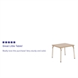 Flash Furniture Kids Folding Table In Tan
