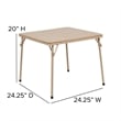 Flash Furniture Kids Folding Table In Tan
