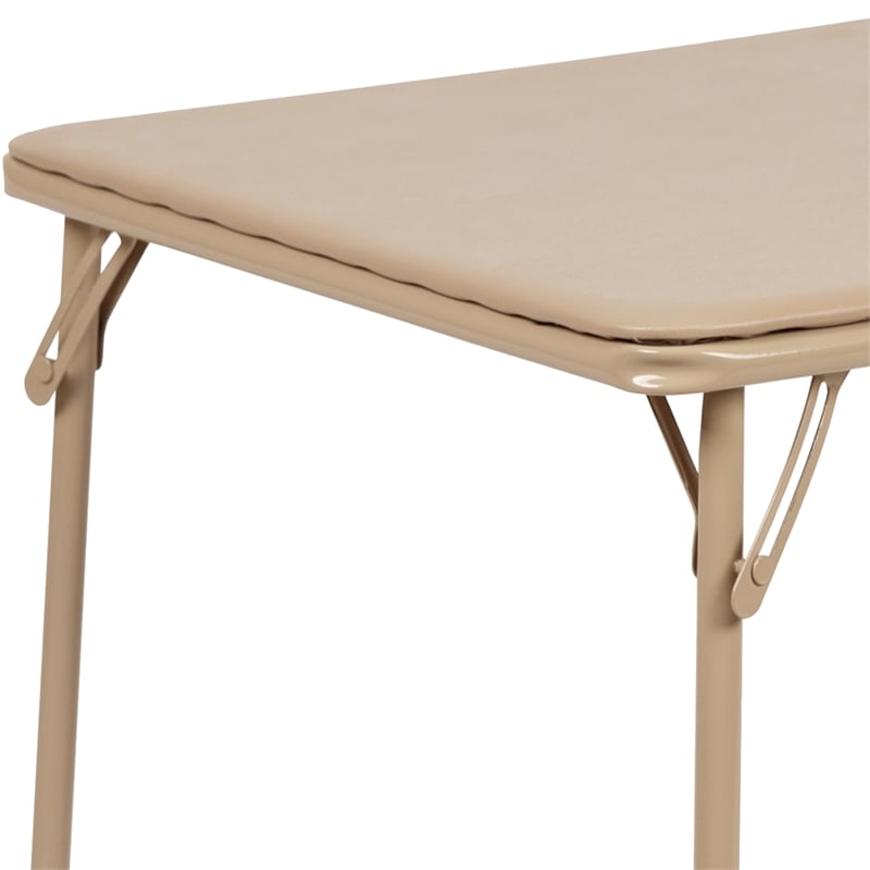 Flash Furniture Kids Folding Table In Tan