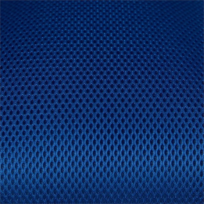 Flash Furniture Nicholas Mid-Back Blue Mesh Office Chair with White Frame