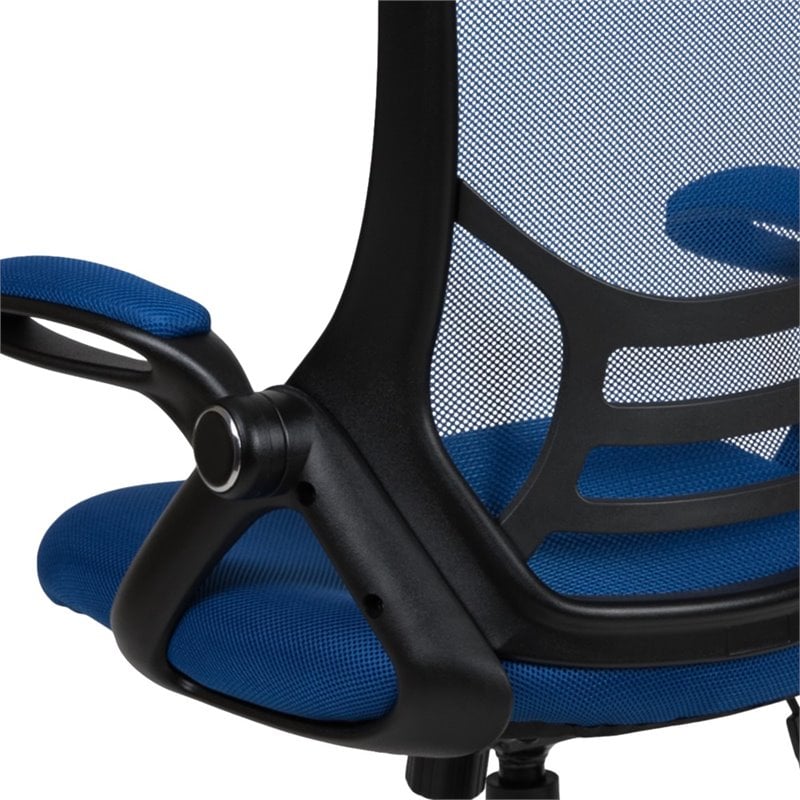Flash Furniture High-Back Ergonomic Mesh Office Swivel Chair in Blue
