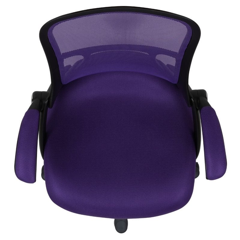 Flash Furniture High-Back Ergonomic Mesh Office Swivel Chair in Purple