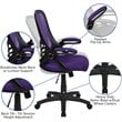 Flash Furniture High-Back Ergonomic Mesh Office Swivel Chair in Purple