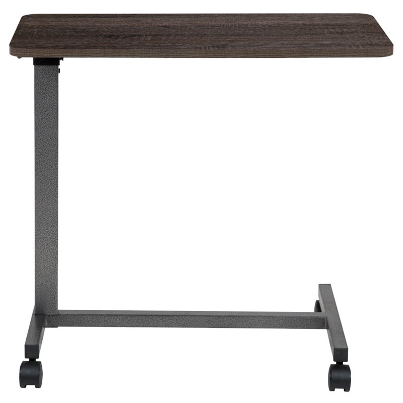 Flash Furniture Mobile Adjustable Bed Table In Oak