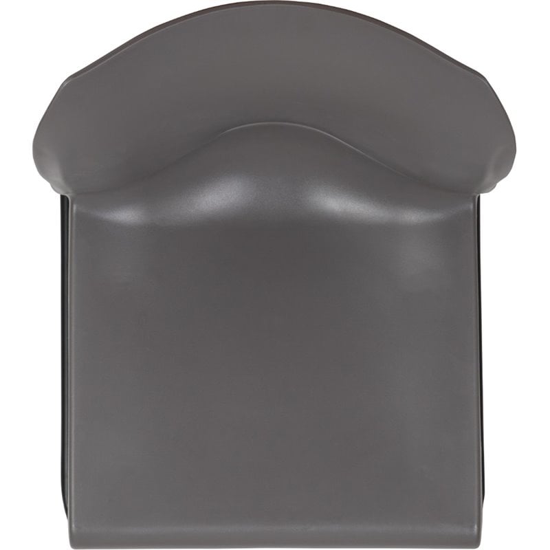 Flash Furniture Hercules Plastic Sled Base Stacking Chair in Gray