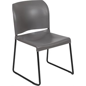 flash furniture hercules contempporary plastic countoured back sled base stacking chair
