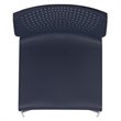 Flash Furniture Hercules Plastic Sled Base Contoured Stacking Chair in Navy
