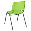 Flash Furniture Plastic Stack Chair In Green