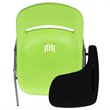 Flash Furniture Plastic Classroom Chair in Green with Left Arm Tablet