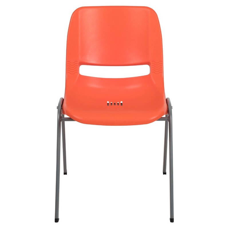 Flash Furniture Plastic Stack Chair In Orange