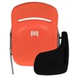 Flash Furniture Plastic Classroom Chair in Orange with Left Arm Tablet