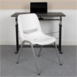 Flash Furniture Plastic Stack Chair In White