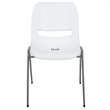 Flash Furniture Plastic Stack Chair In White