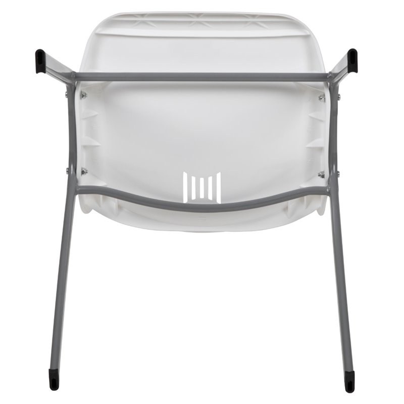 Flash Furniture Plastic Stack Chair In White
