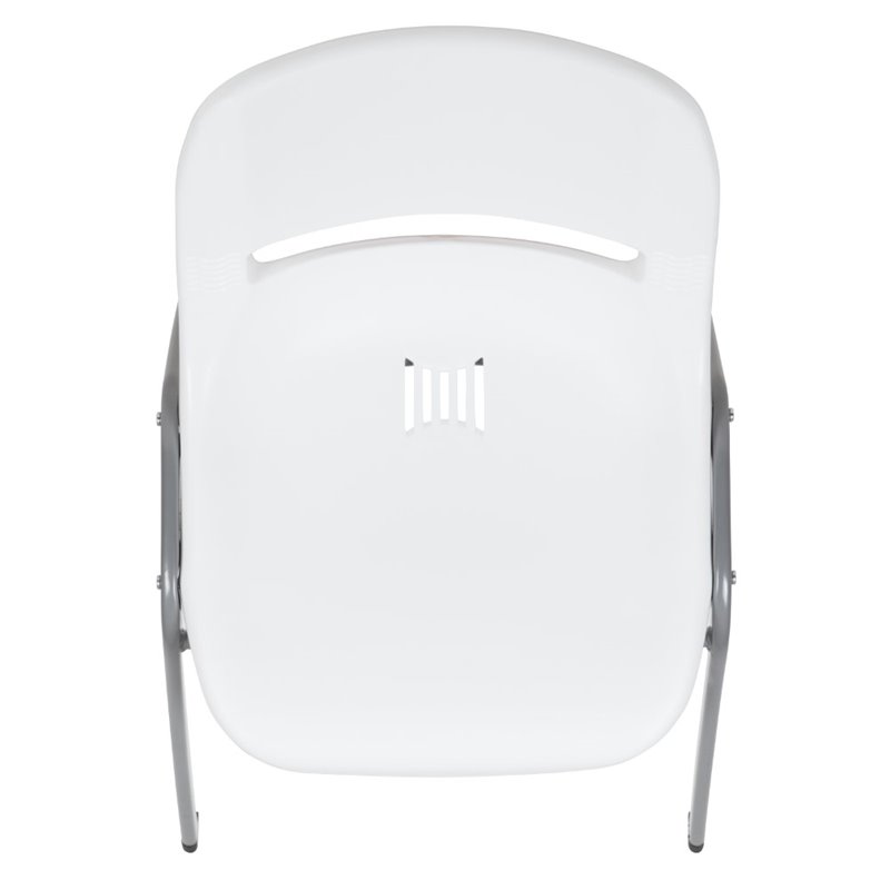 Flash Furniture Plastic Stack Chair In White